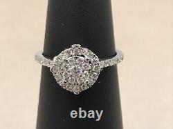 $1,600.43ct Authentic Disney Enchanted Cinderella Diamond & Blue Topaz Ring