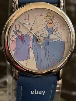 1990's Timex Disney Cinderella and Fairy Godmother Prism Cut Watch #85091 NEW