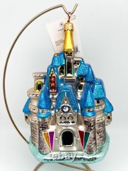 1998 Christopher Radko Disney Cinderella Castle Hanging Ornament NEW CONDITION