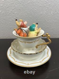 1999 WDCC Disney Cinderella Jaq And Gus Tea For Two Cup AND Royal Doulton Saucer