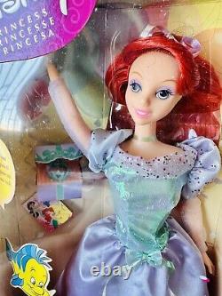 2002 Disney Princess Party Dolls LOT OF 4 NIB Ariel Belle Aurora Cinderella RARE