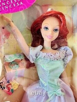 2002 Disney Princess Party Dolls LOT OF 4 NIB Ariel Belle Aurora Cinderella RARE