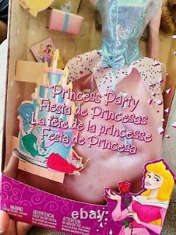 2002 Disney Princess Party Dolls LOT OF 4 NIB Ariel Belle Aurora Cinderella RARE