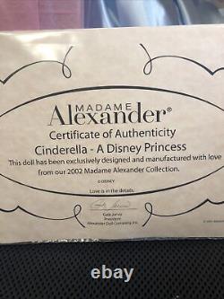 2002 Madame Alexander Disney Cinderella With Three Mice #34950 New Open Box