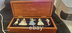 2003 DISNEY PIN CINDERELLA TRANSFORMATION SET LIMITED EDITION With WOOD BOX
