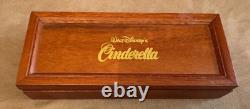 2003 Disney Cinderella's Transformation Pin Wood box Set Prince LE 3000 Global