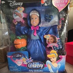 2005 Disney Princess Special Edition Cinderella Fairy Godmother Doll NEW Rare