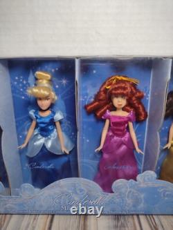 2012 Disney Store Cinderella Mini Doll Set Prince Charming+ugly Step Sisters Set