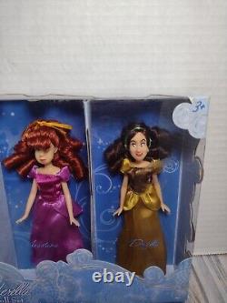 2012 Disney Store Cinderella Mini Doll Set Prince Charming+ugly Step Sisters Set