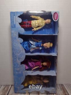 2012 Disney Store Cinderella Mini Doll Set Prince Charming+ugly Step Sisters Set