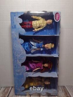2012 Disney Store Cinderella Mini Doll Set Prince Charming+ugly Step Sisters Set
