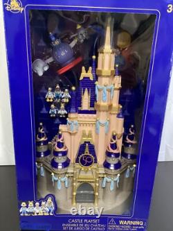 2021 Disney Parks 50th Anniversary Cinderella Castle Playset 23 Light Up New