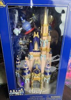 2021 Disney Parks 50th Anniversary Cinderella Castle Playset 23 Light Up New