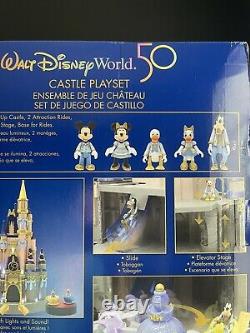 2021 Disney Parks 50th Anniversary Cinderella Castle Playset 23 Light Up New
