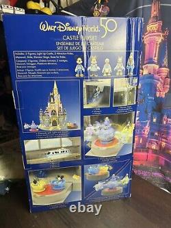 2021 Disney Parks 50th Anniversary Cinderella Castle Playset 23 Light Up New