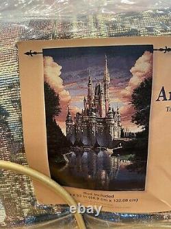 2021 Disney Parks Cinderella Castle 50th Anniversary Wall Hanging Throw New