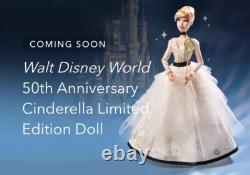2021 LIMITED EDITION Walt Disney World 50th CINDERELLA 17 LE Doll NIB