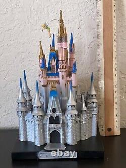 2023 Walt Disney World Disney100 Cinderella Castle 8.5 Figure +Tinker Bell NEW