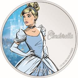 2024 Niue Disney Princess Cinderella 1 oz Silver Colorized Proof Coin