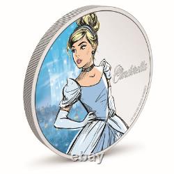 2024 Niue Disney Princess Cinderella 1 oz Silver Colorized Proof Coin