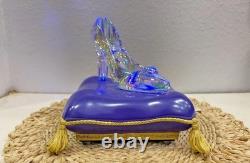 2025 Disney Parks Cinderella 75th Anniversary Glass Slipper Figurine New In Box