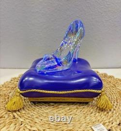 2025 Disney Parks Cinderella 75th Anniversary Glass Slipper Figurine New In Box