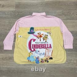 2025 Disney Parks Cinderella 75th Anniversary Long Sleeve Woven Shirt 2XL NEW