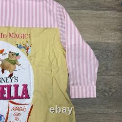 2025 Disney Parks Cinderella 75th Anniversary Long Sleeve Woven Shirt 2XL NEW