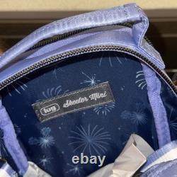 2026 Disney D23 Cinderella's Castle Light Blue Lug Crossbody Bag New With Tags