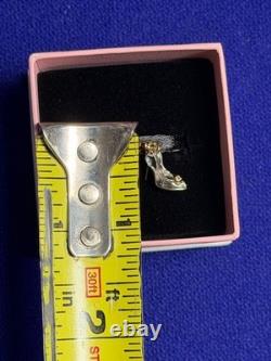 2026 Disney Pandora Cinderella Glass Slipper Charm Gold plated WithLab Diamond NEW