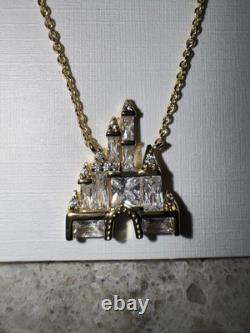 2026 Disney Parks Kendra Scott GOLD Disney Cinderella Castle Pendant Necklace