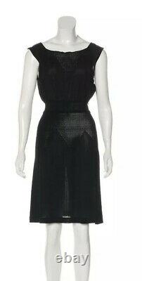 $3,650 NEW Chanel 14p Knit Black Dress 36 38 40 4 6 8 Top S M Camellia Gift Bag