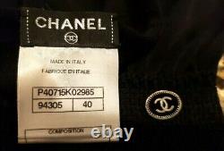 $3,650 NEW Chanel 14p Knit Black Dress 36 38 40 4 6 8 Top S M Camellia Gift Bag