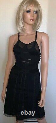 $3200 Chanel 2006 Palais Dress 38 40 42 6 8 10 Black Suit Top Skirt M LBD 06p