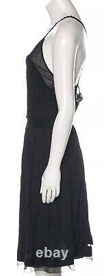 $3200 Chanel 2006 Palais Dress 38 40 42 6 8 10 Black Suit Top Skirt M LBD 06p