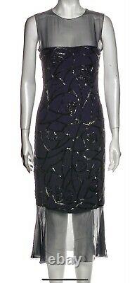 $4,400 Chanel VINTAGE 97a Black Cocktail Dress Top 36 38 40 4 6 8 S M L Gift Bag