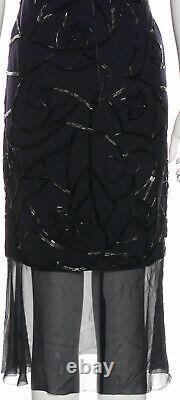 $4,400 Chanel VINTAGE 97a Black Cocktail Dress Top 36 38 40 4 6 8 S M L Gift Bag