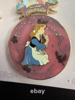 4 Pin Cinderella Set Limited Edition Of 1000 (larger Pin Is A Spinner)