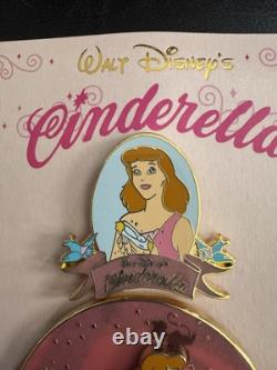 4 Pin Cinderella Set Limited Edition Of 1000 (larger Pin Is A Spinner)