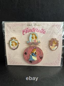 4 Pin Cinderella Set Limited Edition Of 1000 (larger Pin Is A Spinner)