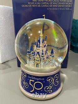 50th Anniversary Cinderella Castle Musical Waterglobe from Disney World