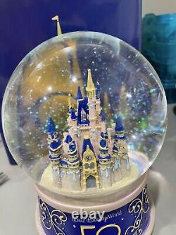 50th Anniversary Cinderella Castle Musical Waterglobe from Disney World