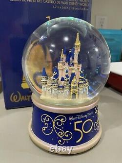 50th Anniversary Cinderella Castle Musical Waterglobe from Disney World