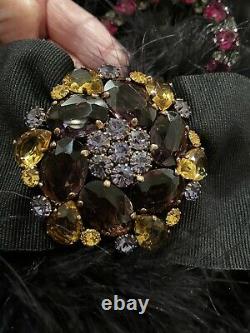 $6,500 Dolce & Gabbana Real Fur Coat Jacket Top Jewel Pin 40 42 44 4 6 8 S M L