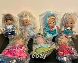Adorable! Disney Mini Cinderella Set of 7 Precious Moments Dolls New in Pkg