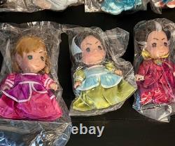 Adorable! Disney Mini Cinderella Set of 7 Precious Moments Dolls New in Pkg