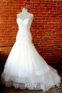 Alfred Angelo $1299 Disney Cinderella 216 4 Ivory Lace Organza Wedding Dress