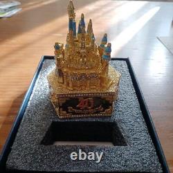 Arribas Brothers New Tokyo Disney 40Th Anniversary Cinderella Castle Gold Rare