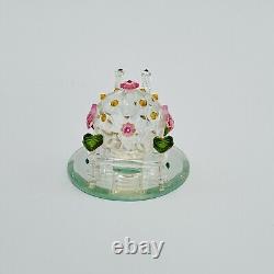 Arribas Crystal Disney Cinderella With 2 Horses Drawn Carriage Glass Platform NEW