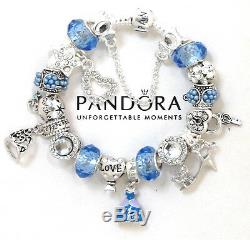 Authentic Pandora Bracelet Silver Disney Princess Cinderella European Charms New